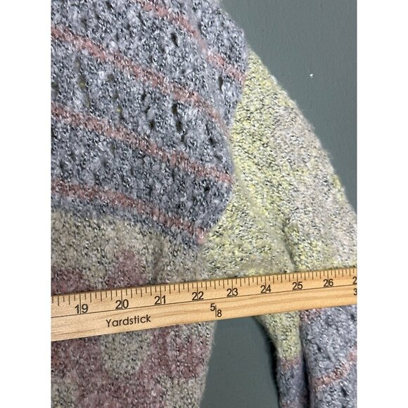 Sincerely Jules Boho Hippie Flower Power Bell Sleeve Crop Oversized Sweater - Picture 5 of 7